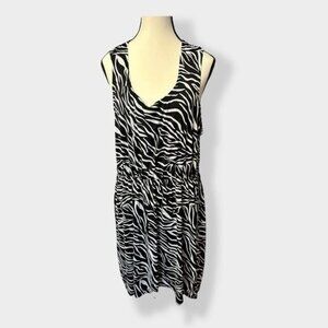 Women’s New Women's Day NWD Zebra Print Shift Dress XL
